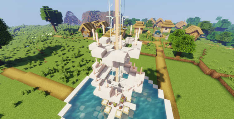 我的世界喷泉广场如何制作（喷泉广场制作教程）